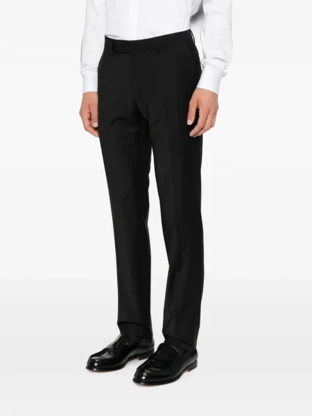 Cu centură pantaloni Karl Lagerfeld negru