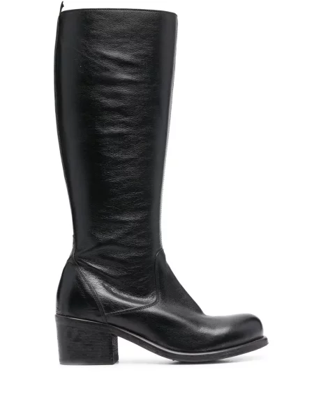 Botine Moma cu toc bloc negru