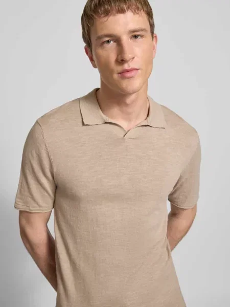 Koszulka polo o kroju slim fit w dzianinowym wyglądzie model Kane' Jack & Jones