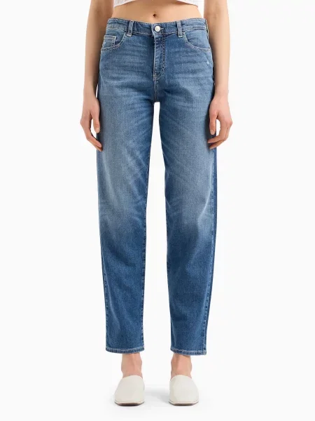 Бойфренди Emporio Armani синій