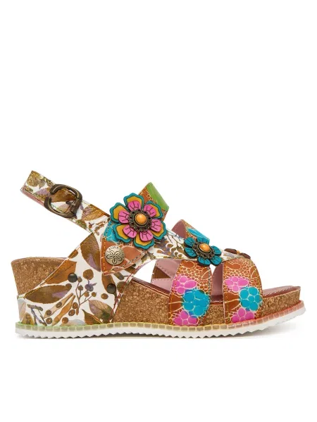 Босоніжки Laura Vita Bonito 37 Кольоровий