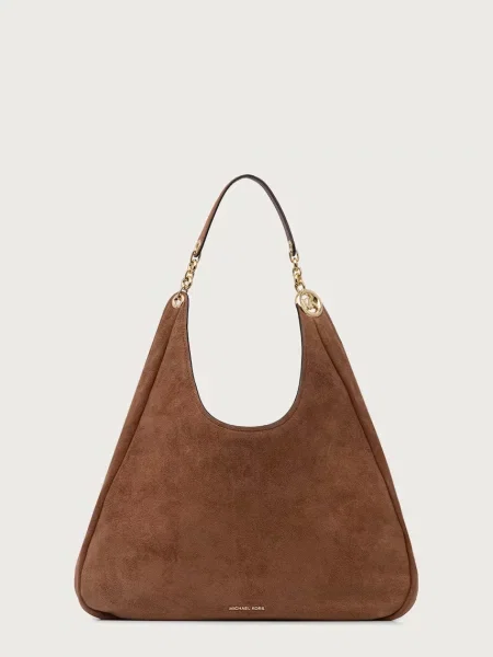 MICHAEL Michael Kors geantă shopper pentru femei din piele întoarsă ELLIE maro