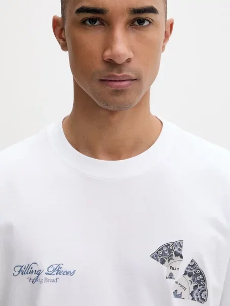 Póló Filling Pieces T-Shirt Broken Plate White L fehér