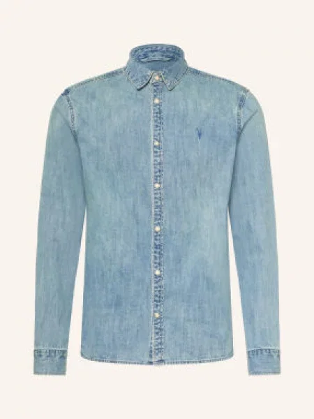 Allsaints Koszula Dżinsowa Gleason Slim Fit blau