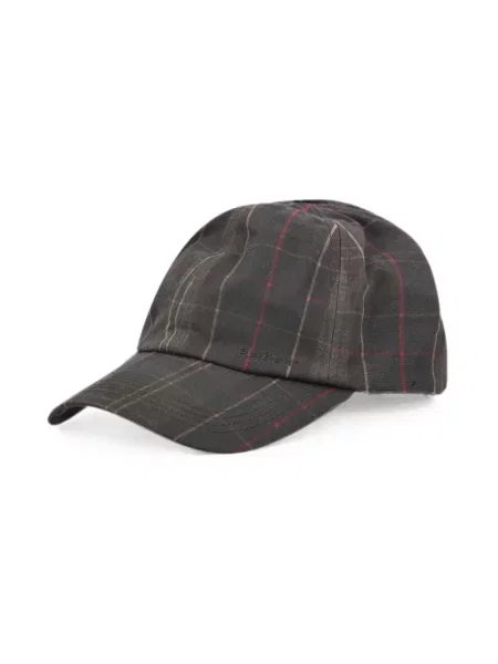 Barbour czapka z daszkiem czerwona
