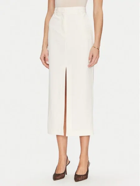 Φούστα pencil Simona Corsellini μπεζ