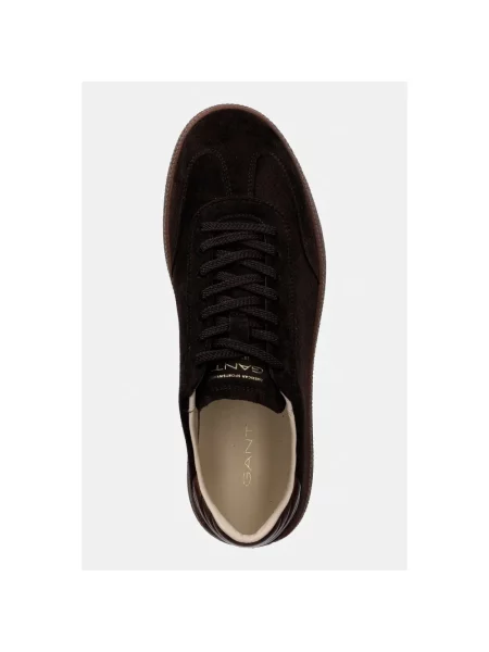 Sneakersy Gant skórzane brązowe