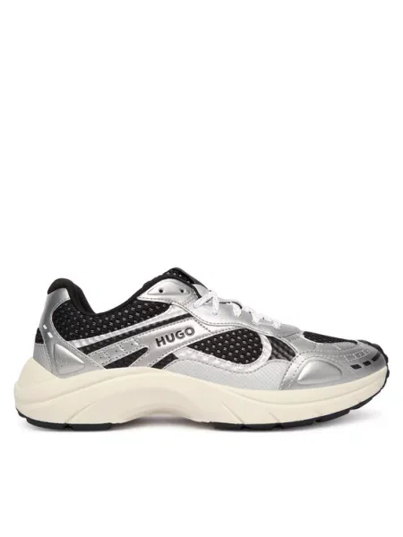 HUGO Sneakersy Srebrny