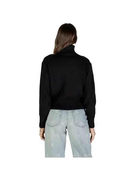 Rolákový svetr Calvin Klein černý
