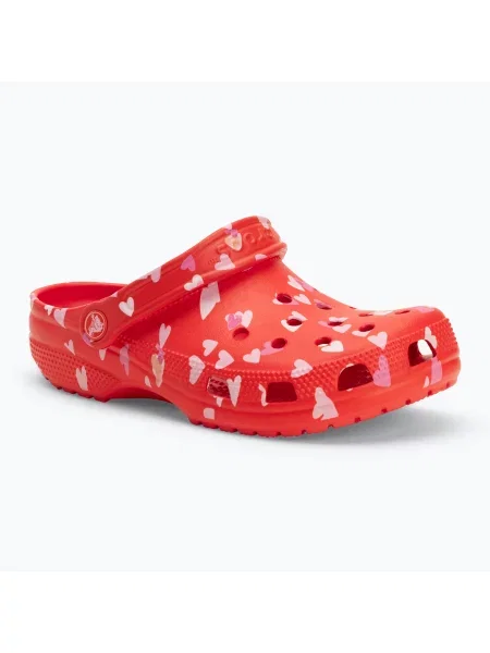 Классические шлепанцы Crocs красные