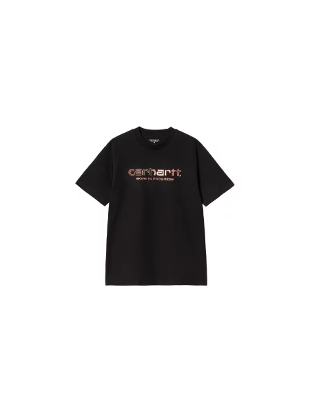 Carhartt WIP S/S Solar Chrome Script T-Shirt Mężczyźni Koszulki Carhartt WIP Size: L czarny