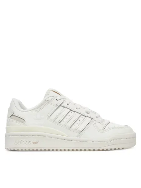 Otroške usnjene superge adidas Originals FORUM LOW CL bela