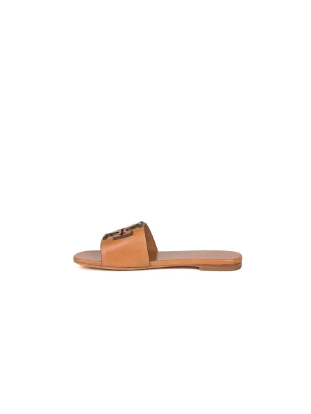 Klapki Tory Burch beżowe