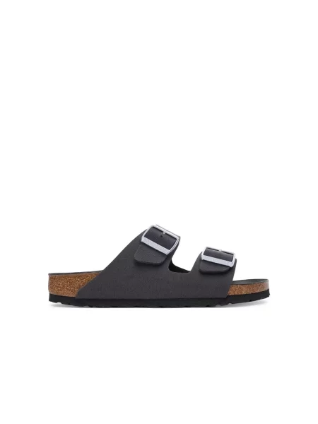 Klapki Birkenstock zamszowe szare