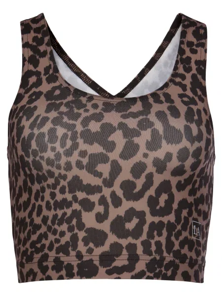 LASCANA ACTIVE Sport top / maro deschis negru