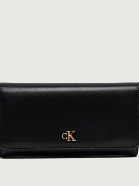 Calvin Klein portofel pentru femei din piele negru