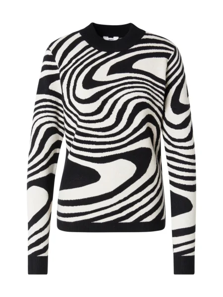 OBJECT Pulover OBJRAY negru alb