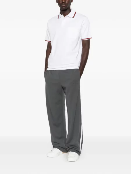 Gulerat tricou polo Gucci cu dungi alb