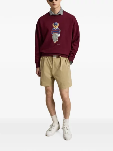 Поло тениска Rlx Ralph Lauren с принт червено
