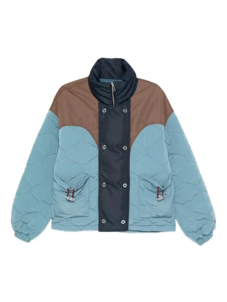 Pikowany płaszcz Marbell niebieski