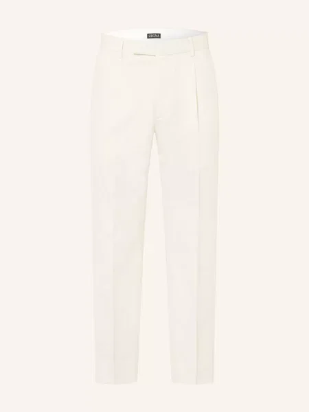 Zegna Chinosy O Regularnym Kroju weiss