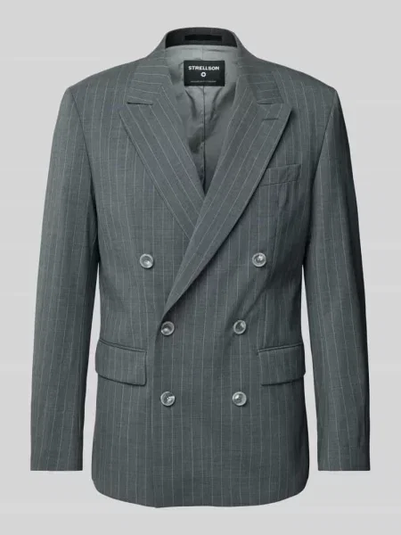 Marynarka o kroju slim fit z z patką model ‘Ashton’ Strellson