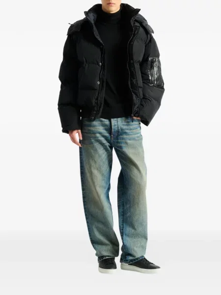 Geanta de piele Balmain negru