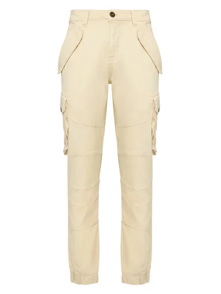 ALPHA INDUSTRIES Laisvo stiliaus kelnės Combat' smėlio