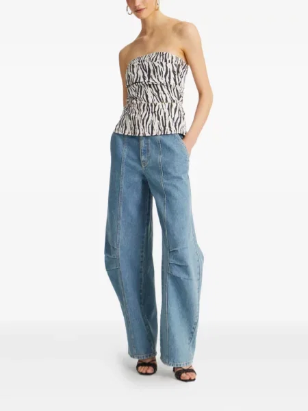 Pantaloni Rotate Birger Christensen albastru