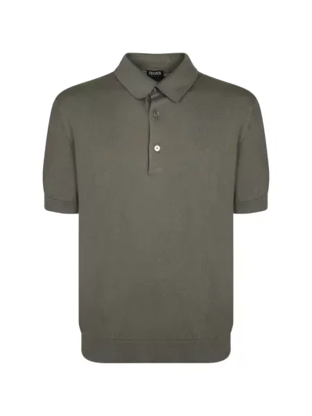 Scurt tricou polo Zegna verde