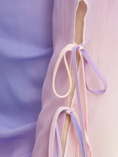 Odgovarati haljina Résumé s volanima ljubičasta