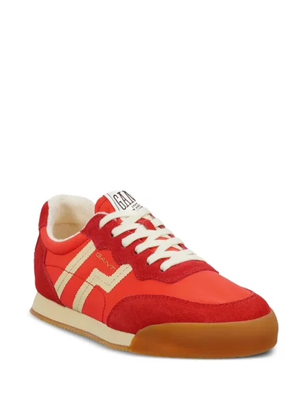 Szarvasbőr csíkos sneaker Gant piros