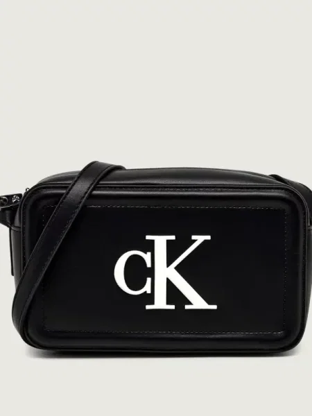 Calvin Klein Geantă de umăr / alb negru