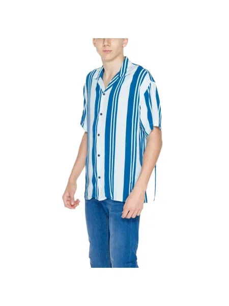 Koszula Jack & Jones w paski casual niebieska