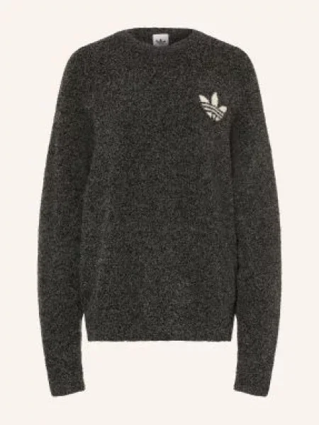 Adidas Originals Svetry Knit Essentials tmavě šedá