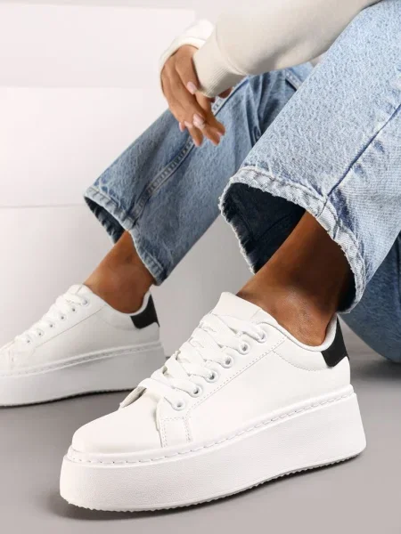 Sneakers Tiaeliana cu negru alb