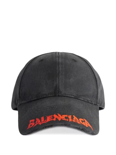 Șapcă Balenciaga zdrențuiți gri