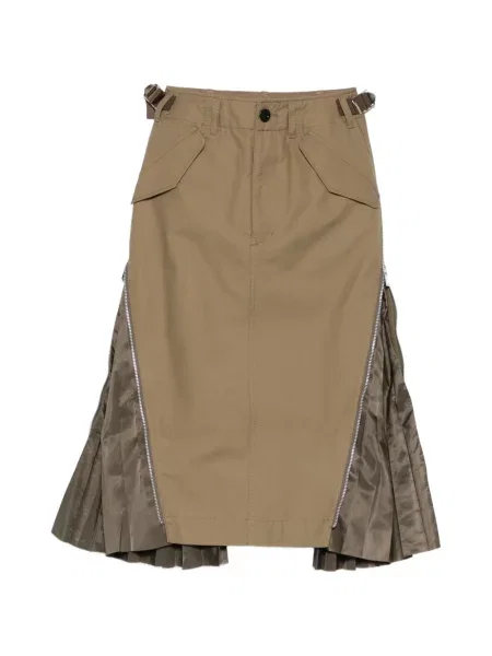 Fustă midi Sacai verde