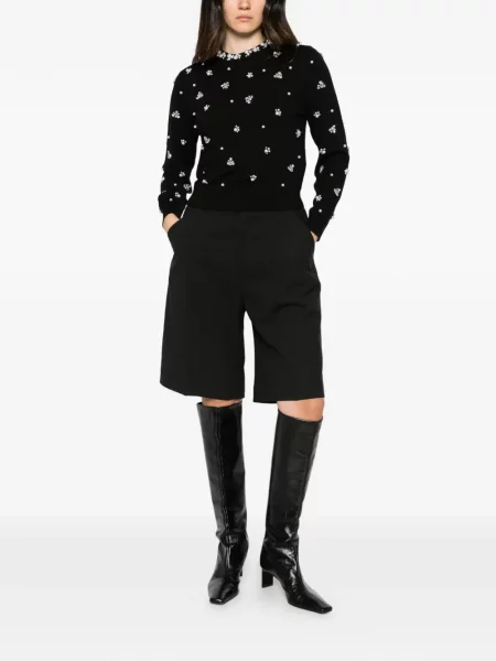Pulover Alice + Olivia cu perle negru