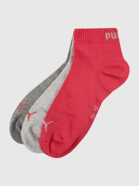 Skarpety w zestawie 3 pary Puma różowe
