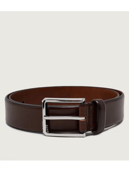 BOSS BLACK Curea de piele negru