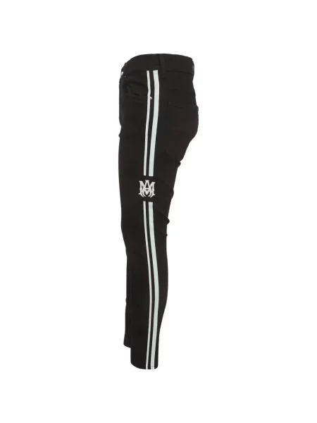 Ριγέ κοκαλιάρης skinny τζιν Amiri μαύρο