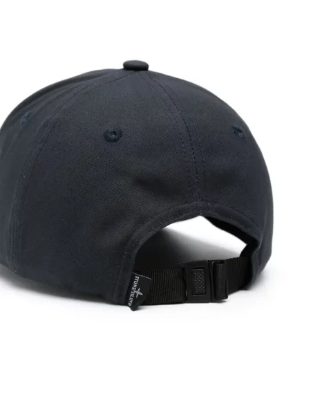 Kepurė su snapeliu Stone Island akmenys mėlyna