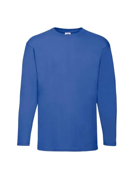 Tricou mânecă lungă Fruit Of The Loom albastru