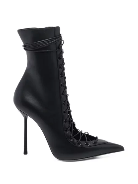 Botine Le Silla cu șireturi din dantelă negru
