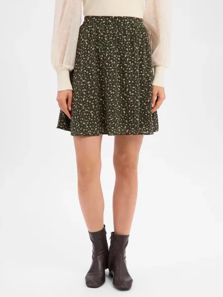 Msch Copenhagen mini spódniczka MSCHKaylen Oceanna Kobiety wzorzysty S zielony