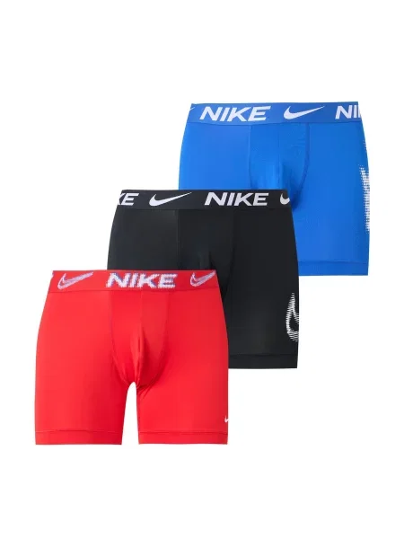 NIKE Underwear Boxeri albastru / roșu cireș / negru alb