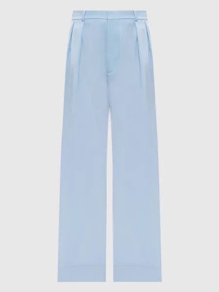 Шерстяные брюки Wardrobe.nyc голубые