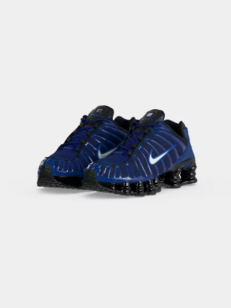 Nike Sportswear Nízke tenisky Shox TL tmavomodrá / čierna biela