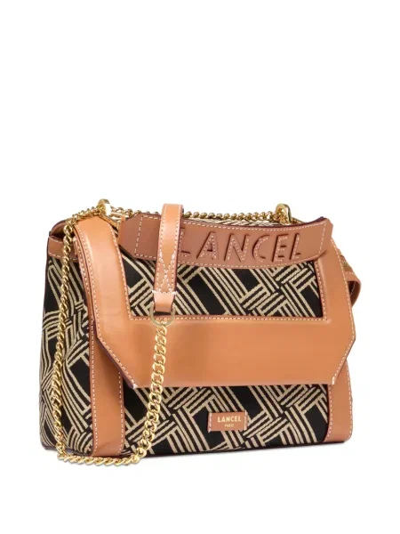 Geanta crossbody Lancel cu imprimeu geometric negru